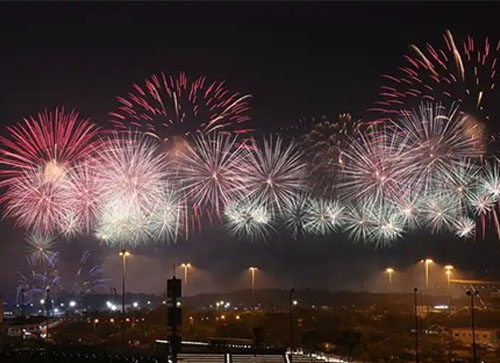 浠水县焰火晚会